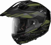 Nolan X-552 Ultra Carbon Wingsuit N-Com Casco, nero opaco/verde, Taglia XXL (64)