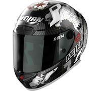 Nolan X-804 RS Ultra Carbon Checa, casco integrale L male Nero/Bianco/Grigio