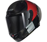 Nolan X-804 RS Ultra Carbon Combo Gara Casco, nero-rosso, taglia S per maschi