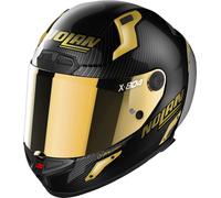 Nolan X-804 RS Ultra Carbon Golden Edition Casco, nero-oro, taglia 2XS per maschi