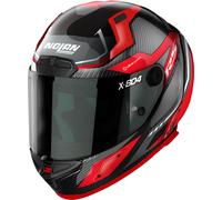 Nolan X-804 RS Ultra Carbon Maven, casco integrale XL male Nero/Grigio/Rosso