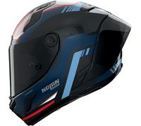 Nolan X-804 RS Ultra Carbon Piega 366, casco integrale M female Carbonio/Nero/Blu Scuro/Azzurro/Rosso