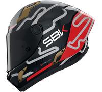 Nolan X-804 RS Ultra Carbon SBK 360, casco integrale S female Carbonio/Nero/Rosso/Grigio/Oro