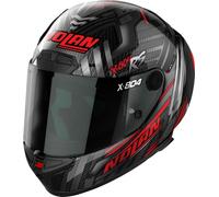 Nolan X-804 RS Ultra Carbon Spectre Casco, nero/grigio/rosso, Taglia XXL (64)