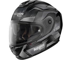 Nolan X-903 Ultra Carbon Highspeed N-Com Casco, nero-grigio, taglia 2XL per maschi