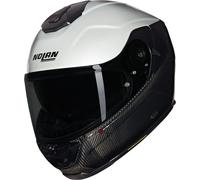 Nolan X-903 Ultra Carbon Verniciatura Speciale N-Com Casco, nero-bianco-beige, taglia S per maschi