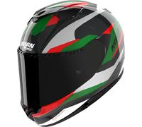 Nolan Casco integrale X-904 U.C. Calibro 346 Carbonio/Argento/Verde/Rosso Taglia M
