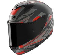 Nolan X-904 Ultra Carbon Rombo 348, casco integrale XL female Opaco Carbonio/Nero/Grigio Scuro/Rosso