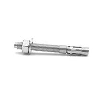 NOLDAR | Bulloni di espansione in acciaio inox. Tasello ancorante con dado e rondella premontati. M6 x 60 mm. Per calcestruzzo, cemento armato e pietra. (8 unità)