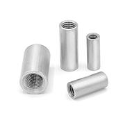 NOLDAR | Dadi cilindrici di giunzione in acciaio inox. Dadi di accoppiamento. Manicotti M8 x 30 mm (4 pezzi)