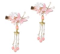 NOLITOY 1 Paio tornante mollette per da donna accessori per per matrimonio da donna chinoise fasce bacchette forcina cinese forcina da donna Lega di zinco rosa