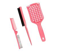 NOLITOY 1 Set pettine tagliacapelli parrucchiera barbera tonsor barberine Districante per Ratto rasoi per il viso kit pennello districante pennello posteriore liscio seta di nylon