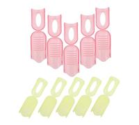 NOLITOY 10 Pezzi Clip in Plastica per Unghie Gel Strumento Regolabile per Rimozione Vernice Semipermanente Pinze Avvolgenti per Unghie Design Ergonomico per Manicure Veloce e Sicura