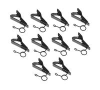 NOLITOY 10 pezzi Clip Microfono Lavalier in Ferro Morsetti Microfono Resistenti e Leggeri per Conferenze Performance e Discorsi Accessori Microfoni Professionali per su Palco e Online