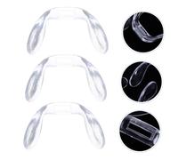 NOLITOY 10 Pezzi Eyeglass Nose Pads Single Hole Plastic Nose Bridge Inserts Comfortable Pressure Distribution Easy Installation Replacement For Outdoor Eyewear