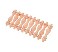 NOLITOY 10 Pezzi Pilastri Romani del Ponte Topper di Bandiera terminale in Legno Duro Non finito pilastro Romano terminali per l'arredamento di Interni Arredamento Vintage di Legno Beige