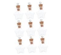 NOLITOY 10 Pezzi Pz Mini Bottiglie Vetro con Sughero per e Decorazioni Bottiglie Trasparenti Resistenti e Leggere Adatte per Appendere o Esposizione Idee Regalo