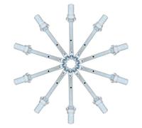 NOLITOY 10 pezzi Ugello Spruzzatore Acqua Raffreddamento Pneumatici Camion in Metallo Ugelli Alta Pressione Resistenti per Impianto Raffreddante Mozzo Ruota Accessorio Sicurezza per