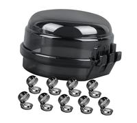 NOLITOY 10pezzi Coprimanopole Per Piano Cottura Gas Confezione Da Sicurezza Per Design Trasparente e Resistente Protezione Contro Accensioni Accidentali