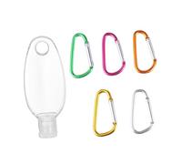 NOLITOY 10pezzi Flaconi Vuoti per Lozione con Gancio per Appendere Piccoli Flaconi da Viaggio con Tappo Spirale Antitraspirante Colore Casuale