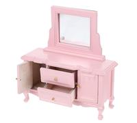 NOLITOY 12 con Specchio per Casa delle Bambole, Mobile da Camera in Miniatura Resistente e Decorazione per Stanza di Giochi