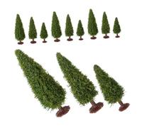 NOLITOY 12 pezzi Modelli Alberi Pino Miniatura per Diorama Paesaggi Ferroviari e Vegetazione Realistica per Progetti Paesaggistici e Scenografie Treni