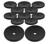 NOLITOY 12 Pezzi Nucleo in Resina Nera per Bocchino Suona da 3 Cm, Disco Aria per Strumenti a Fiato, Accessori per Studenti e Riparazione Strumenti Musicali Portatili