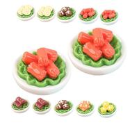 NOLITOY 12pezzi Cibo in Miniatura Riproduzione Di Verdura Finta Decorazioni Per Mini Case e Cucine Ornamenti Di Verdura in Resina Realistici e Duraturi