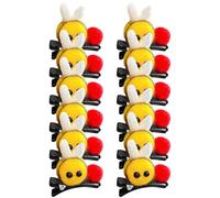 NOLITOY 12pezzi Fermagli Per Forma Di Ape Accessori Per Piccoli e Divertenti Spessi Per Bambine e Ragazze Design Unico e Perfetti Per Occasioni Quotidiane e Feste