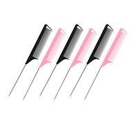 NOLITOY 12pezzi Pettine Parrucchiere in Materiale Plastico Pettini Coda Per Tagliare i Capelli e Raccogliere i Capelli Adatto Per Casa e Interni