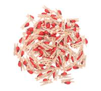 NOLITOY 150 Pezzi Mini Mollette Legno Forma di Coccinella Clip Piccole per Immagini Appunti e Biglietti per Progetti DIY Decorazioni Casa e Ufficio Grip Forte e Angolo Regolabile