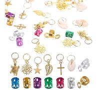 NOLITOY 150pezzi Decorazioni Dreadlocks Accessori Capelli Intrecciati Assortiti per Donne Gioielli per Trecce senza Pesare sulla Testa