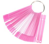 NOLITOY 150pezzi Display Per Unghie Con Anello Schede Per Manicure Colorate Per Pratica Nail Art e Organizzazione Smalto