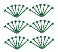 NOLITOY 150pezzi Picchetti Plastica per Giardino Resistenti Ancoraggi per Telo Pacciamatura Picchetti Fissi Verdi per Prato e Bordure Aiuole Ferramenta Esterna per Fissaggio Paesaggistico