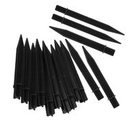 NOLITOY 15pezzi Picchetto da Terra per Torcia Solare Luce da Giardino Picchetti da Terra in Plastica Parti di Ricambio per Luci da Giardino Marcatori per Vialetti Nero