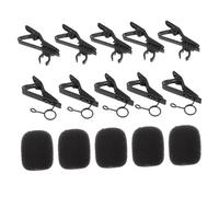 NOLITOY 18pezzi Microfono Cravatta Clip Metallo Coperture Fermagli Per Microfono Per Discorso e Incontri