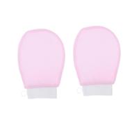NOLITOY 1paio Guanti Esfolianti Da Bagno Rosa Guanti Da Doccia Per Rimuovere Le Cellule Morte Della Accessori Per La Cura Della Per Braccia e Gambe Facile e Utilizzare