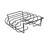 NOLITOY 1pezzi Ferro per Costine Ripiano per Grigliare Le Costine Supporto per Barbecue per Bistecche in Metallo Utensile per Barbecue