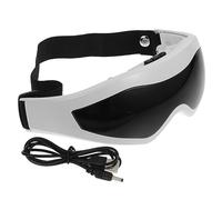 NOLITOY 1pezzi Massaggiatore Oculare Elettrico Usb Ricaricabile Con Musica Per Rilassamento Dispositivo Per Sollievo Occhi Stanchi e Affaticati Pratico e Portatile Nero