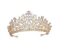 NOLITOY 1pezzi Nuziale Elegante Con Zirconi Copricapo Da Sposa Per Cerimonie e Banchetti Accessorio Luminoso e Leggero Decorazione Per Da Sposa e Occasioni Speciali