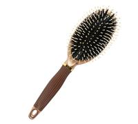 NOLITOY 1pezzi Pettine Massaggiante Oval Con Manico Plastica Spazzola Districante Antistatica Setole Di Cinghiale Per Massaggio e Stimolazione Del Capelluto Per Mossi e Secchi