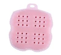 NOLITOY 1pezzi Spazzola Scrub Silicone Rosa Per Bagno Massaggiatore Per Schiena e Viso Accessorio Multifunzionale Per Pulizia Profonda Della Durante La Doccia Design Ergonomico e Facile Da