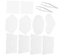 NOLITOY 1set Pannelli Pegboard Trasparenti per Perline Fuse Diverse Forme Cuore Stiro per Creazioni per Tutte Le età e Abilità