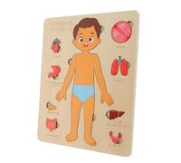 NOLITOY 1set Puzzle Educativo Per Didattico Legno Per Comprendere Gli Umani Strumento Insegnamento Per Scuole e Casa Per Sviluppo Pre-scolastico