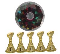 NOLITOY 1set Supporti Per Unghie Falsi Porta Unghie Per Pratica e Design Base Con Processo Di Elettroplaccatura Per Principianti e Professionisti Della Nail Art
