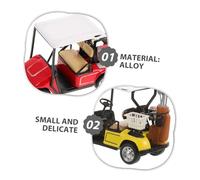 NOLITOY 2 Alloy Pull Back Miniature Golf Car Models for Desktop And Cabinet Decoration Compact Collectors Golf Enthusiasts