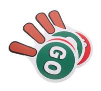 NOLITOY 2 Impostati Segnali Stradali Doppia Faccia Rosso Verde in PVC per Segnale Stop Go Portatile Sicurezza Traffico