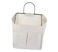 NOLITOY 2 pezzi Borsa Portaoggetti da Parete Beige Organizer da Appendere per Cucina Camera Bagno Sacchetti Sospesi per Chiavi Gioielli e Accessori Traspirante Facile da Pulire