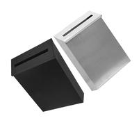 NOLITOY 2 Pezzi Cassetta Postale da Parete in Ferro Scatola Lettere Rustica per Donazioni e Suggerimenti Resistente e Anticorrosione per Esterni e Uffici