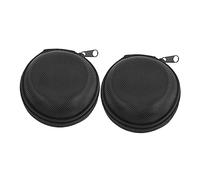 NOLITOY 2 pezzi Custodia Rotonda Portatile per Orologi Scatola Singola con Chiusura Zip Protezione per Orologi Smartwatch e Cinturini